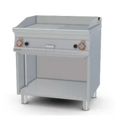 Gaasiga grillplaat 1/2 ribiline, neutraalse kapiga 70 FTLR-78G