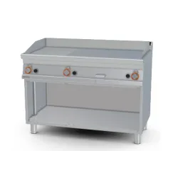 Gaasiga grillplaat 1/3 ribiline, neutraalse kapiga 70 FTLR-712G3
