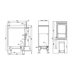Elektriline fritüür neutraalse kapiga TouchScreen 18+18L 70 F2/18-78ETD